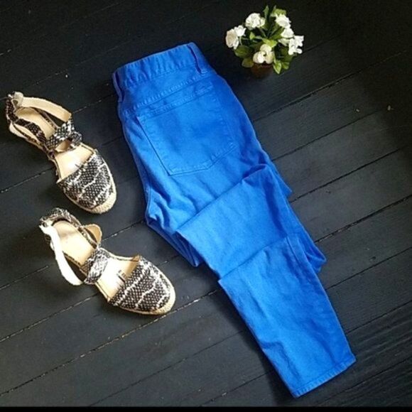 🌼 J.crew Blue Toothpick Jeans - Picture 1 of 8